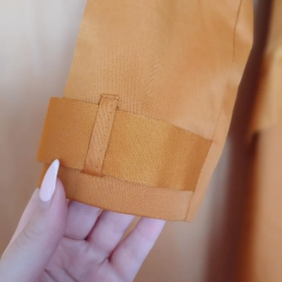 بارانی نارنجی حنایی