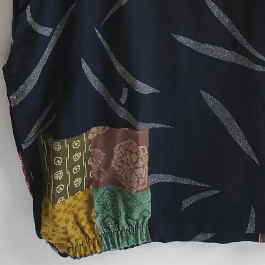 مانتو مشکی الیافی