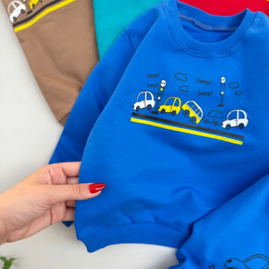 بلوز شلوار پسرانه ماشین