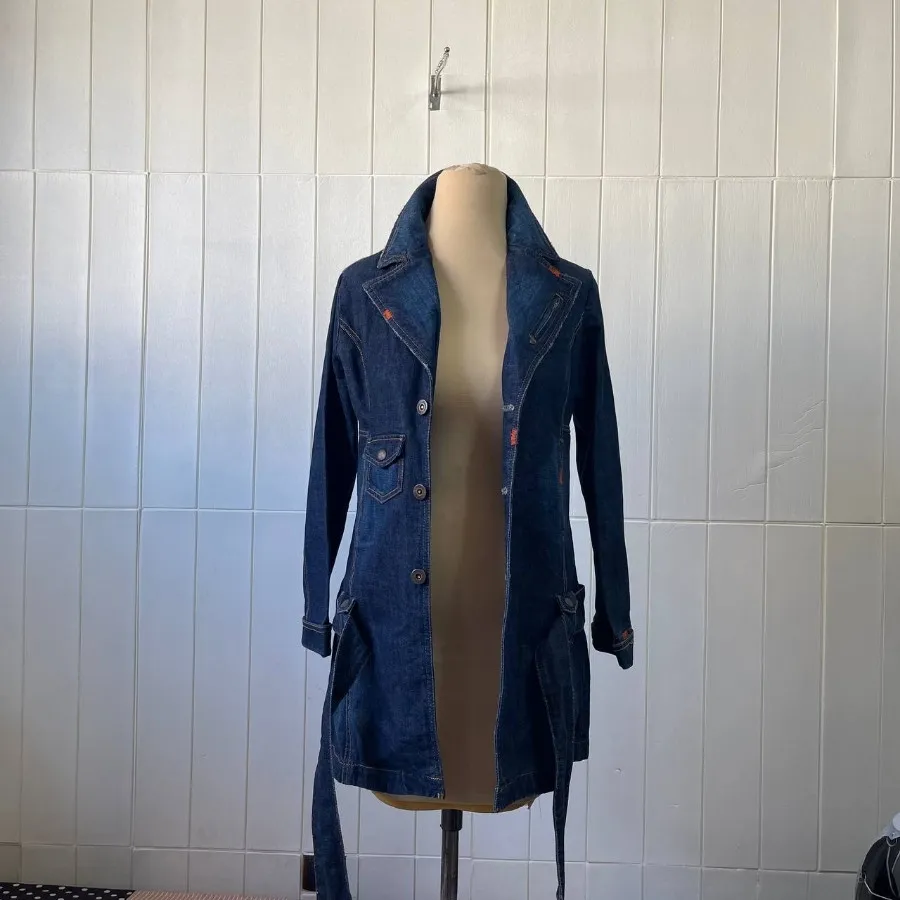 مانتو جین ضخیم