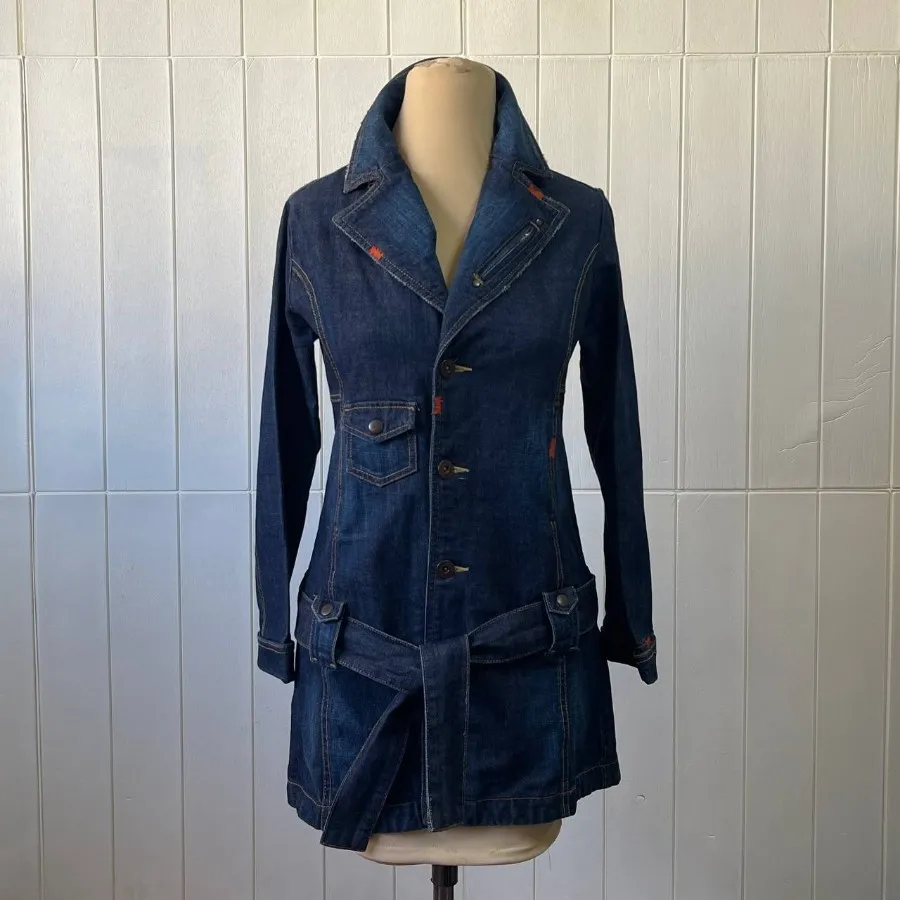 مانتو جین ضخیم