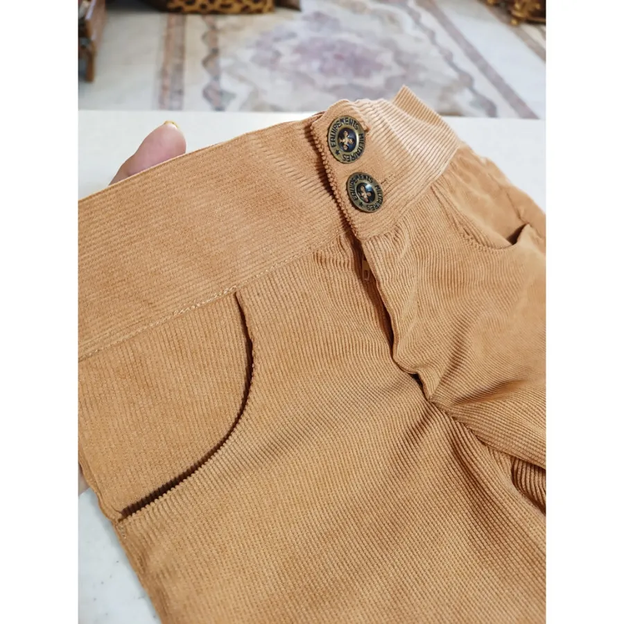 شلوار مخمل کبریتی بچگانه