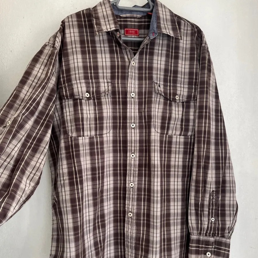 پیراهن چهارخانه نخ پنبه