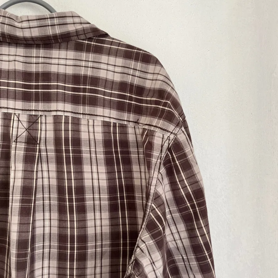 پیراهن چهارخانه نخ پنبه