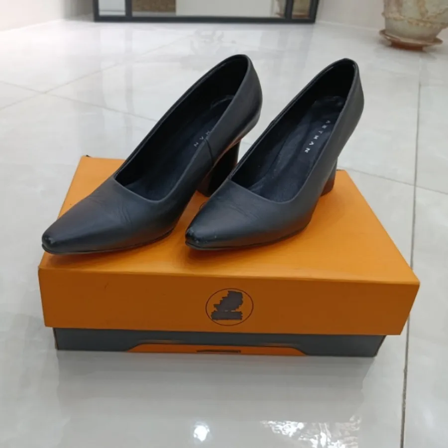 کفش چرم مشکی