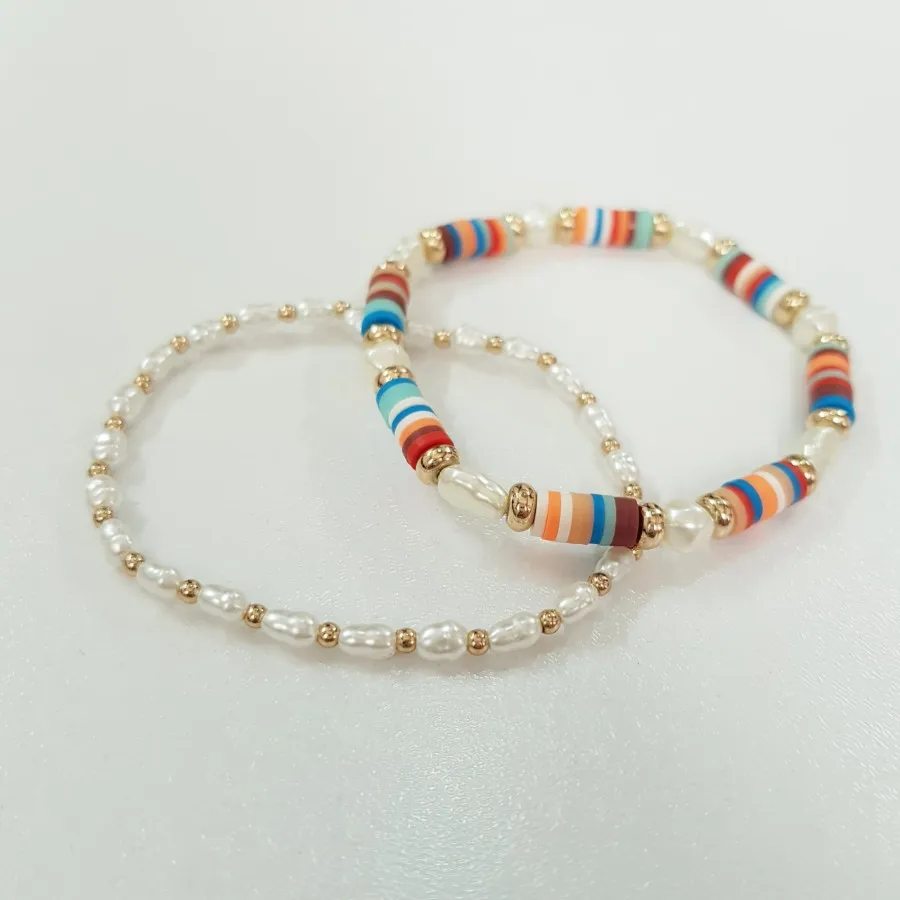 پک دستبند مروارید و فیمو