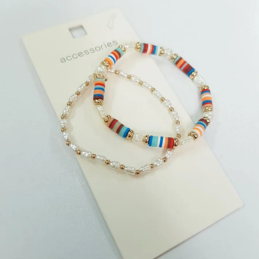 پک دستبند مروارید و فیمو