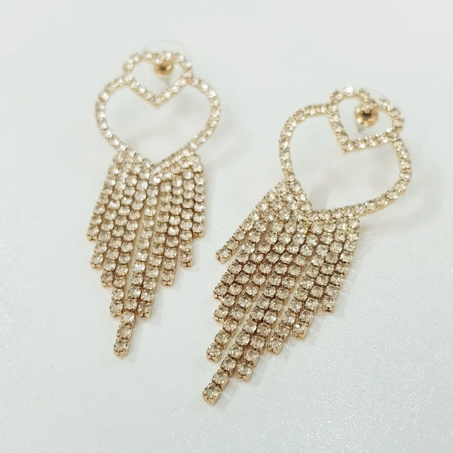 گوشواره تنیسی مجلسی قلبی