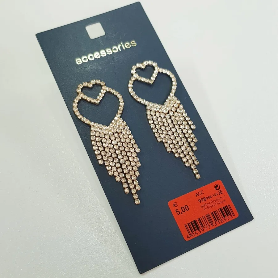 گوشواره تنیسی مجلسی قلبی