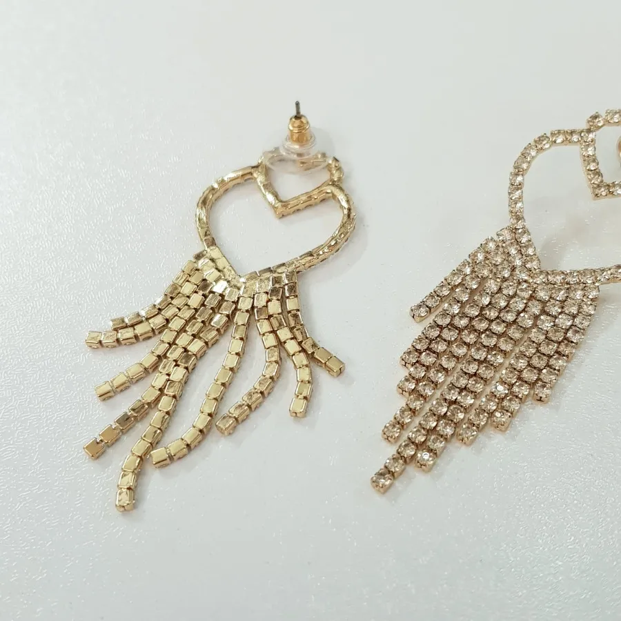 گوشواره تنیسی مجلسی قلبی