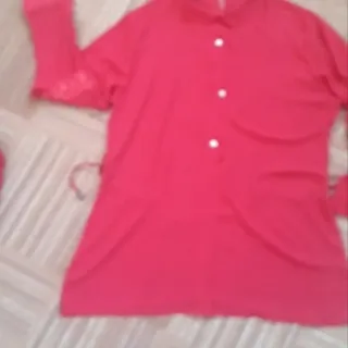 بلوز تونیک بلند قرمز یلدا