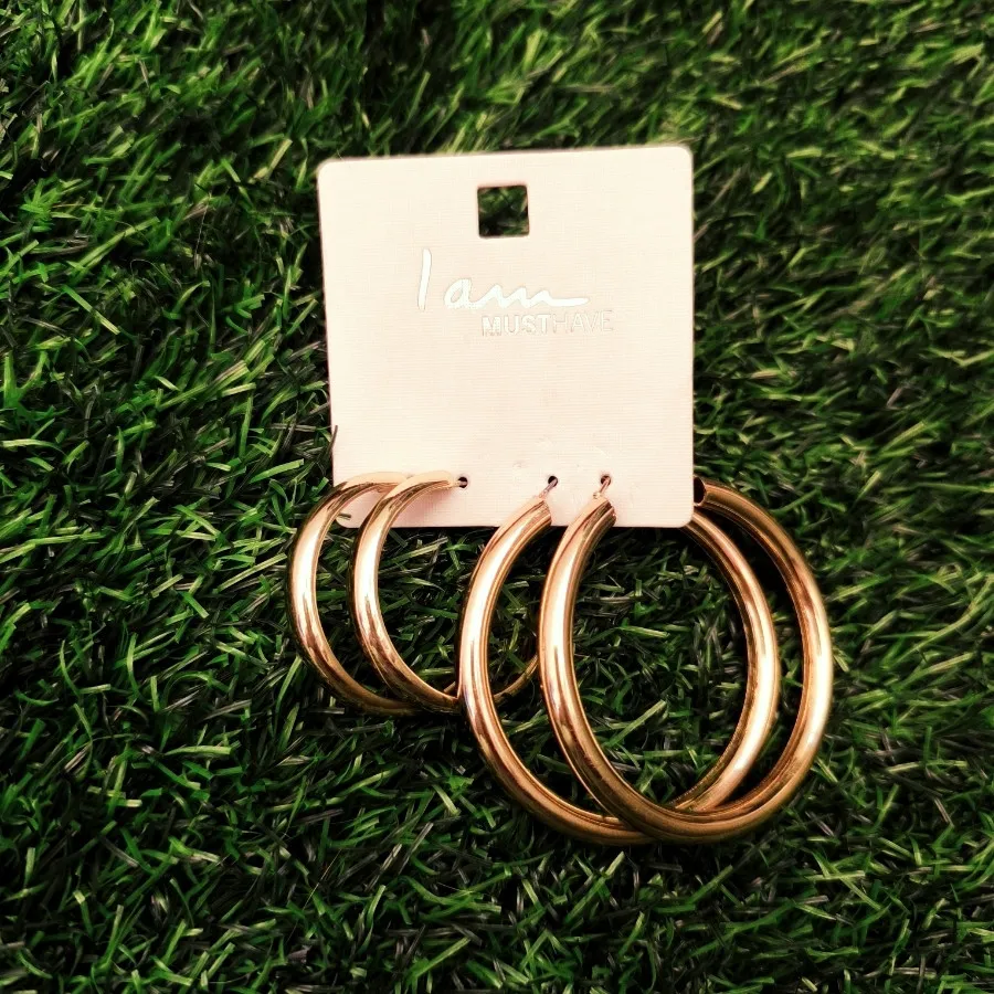 گوشواره حلقه ای طلایی