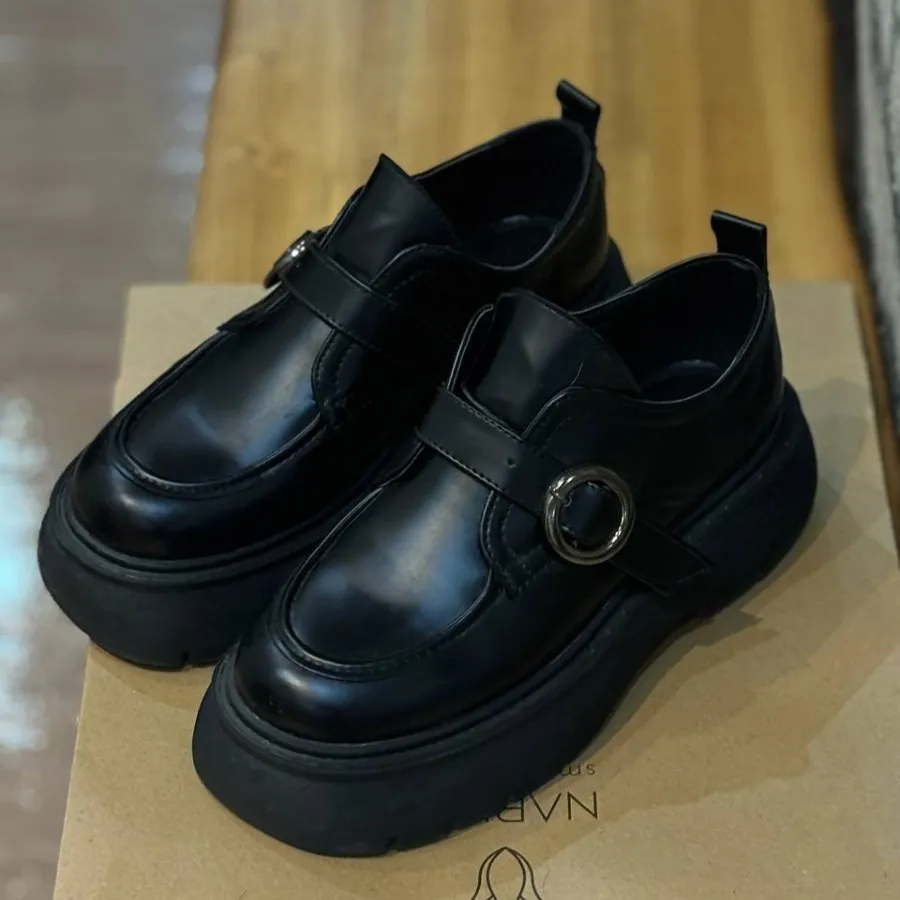 کفش لوفر مشکی لژ 5 سانت