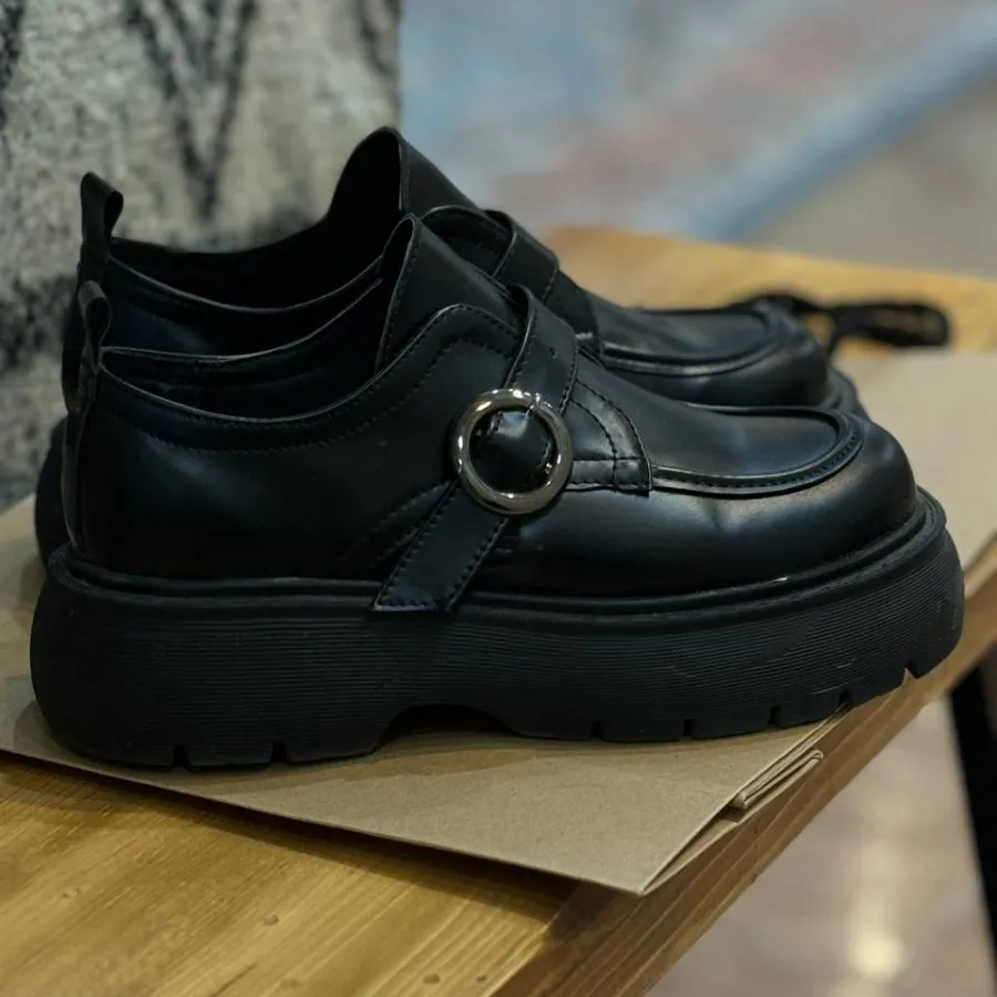 کفش لوفر مشکی لژ 5 سانت