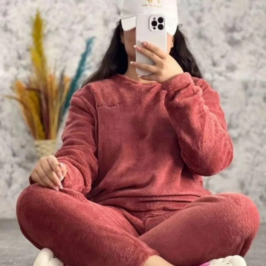 ست بلوز و شلوار خز