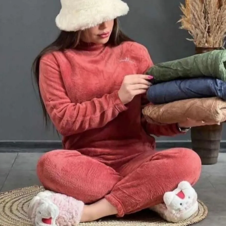 ست بلوز و شلوار خز