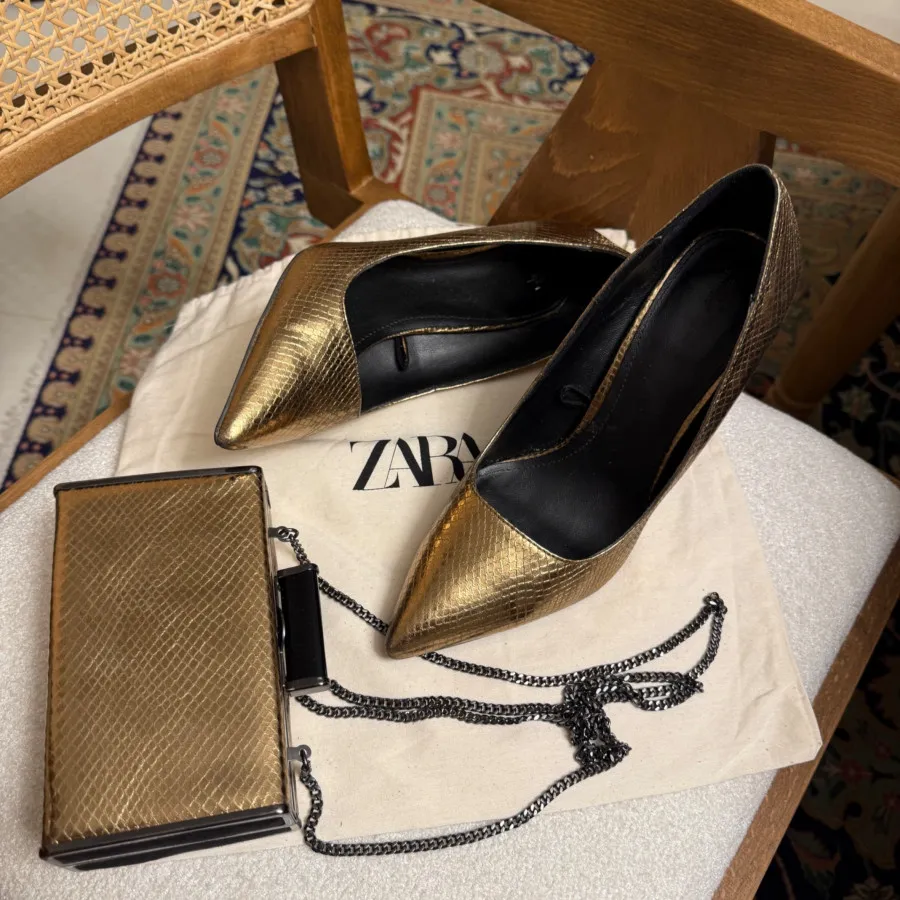 ست کیف و کفش مجلسی زارا