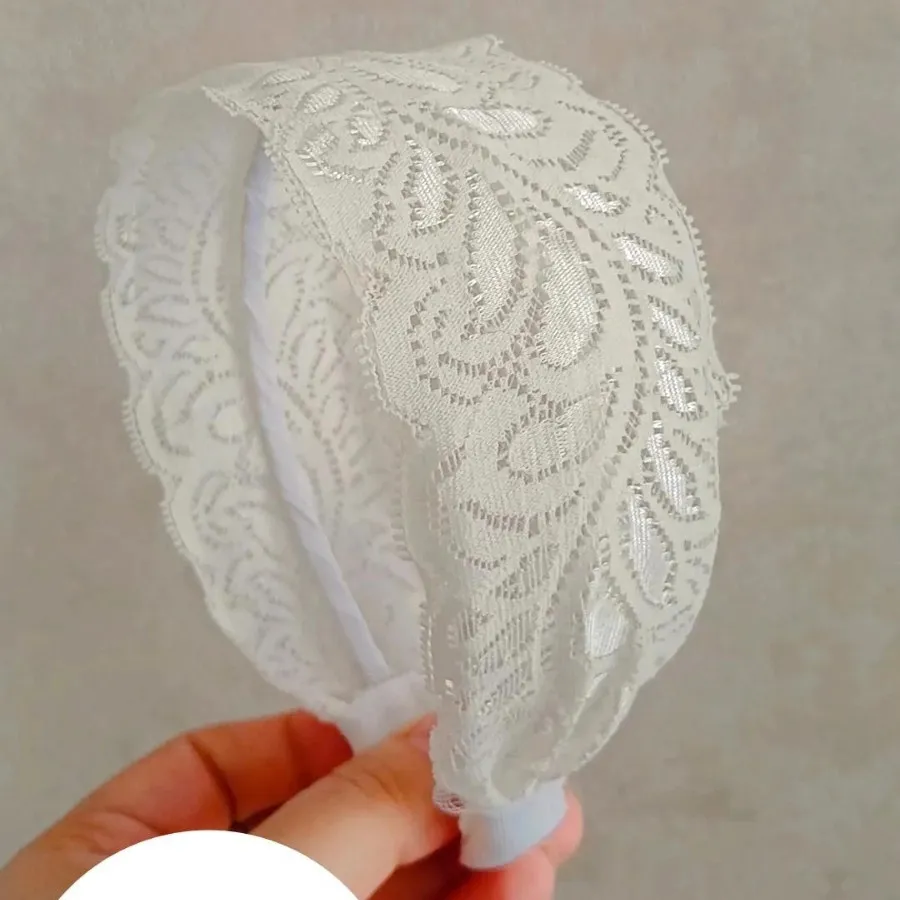 تل توری پهن رنگ سفید