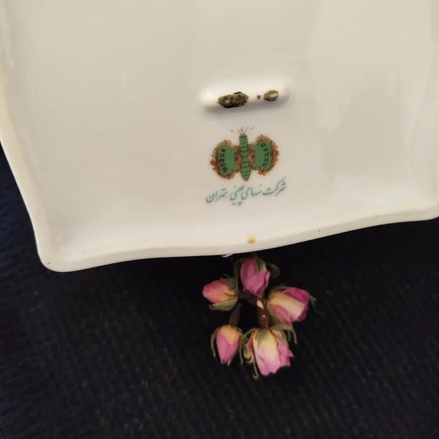 جعبه چینی بسیار زیبای گل
