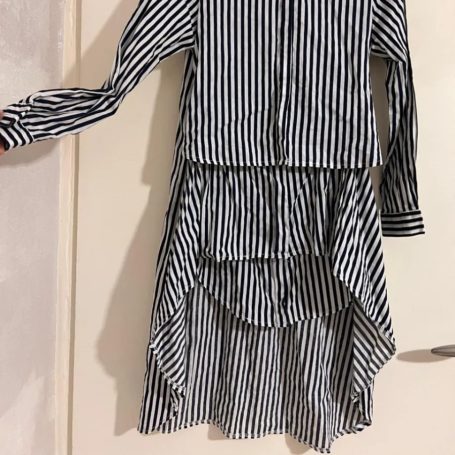 پیراهن نخی سورمهای سفید