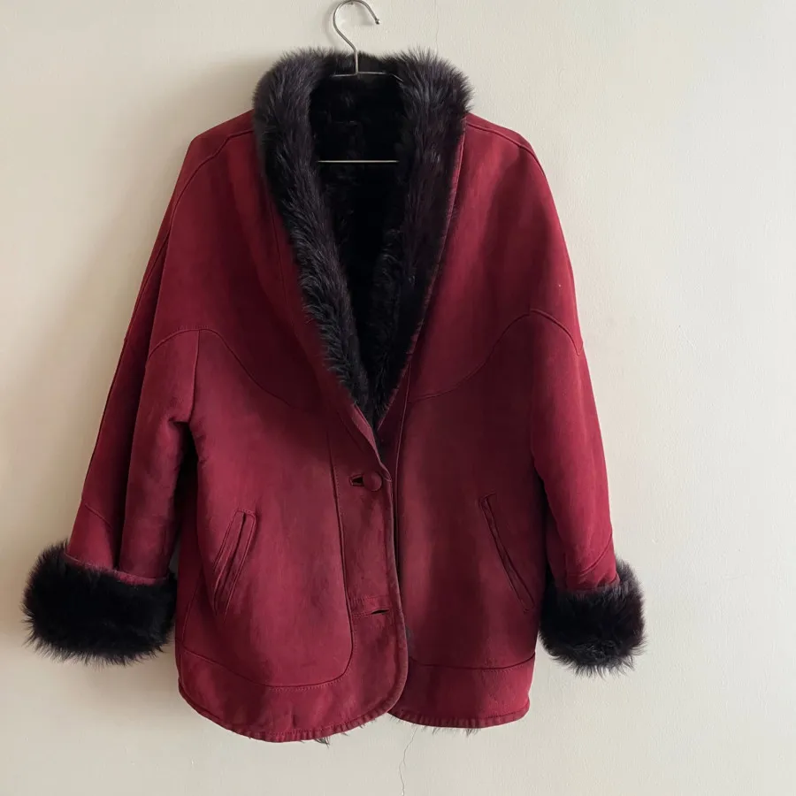 کت بوفالو زرشکی