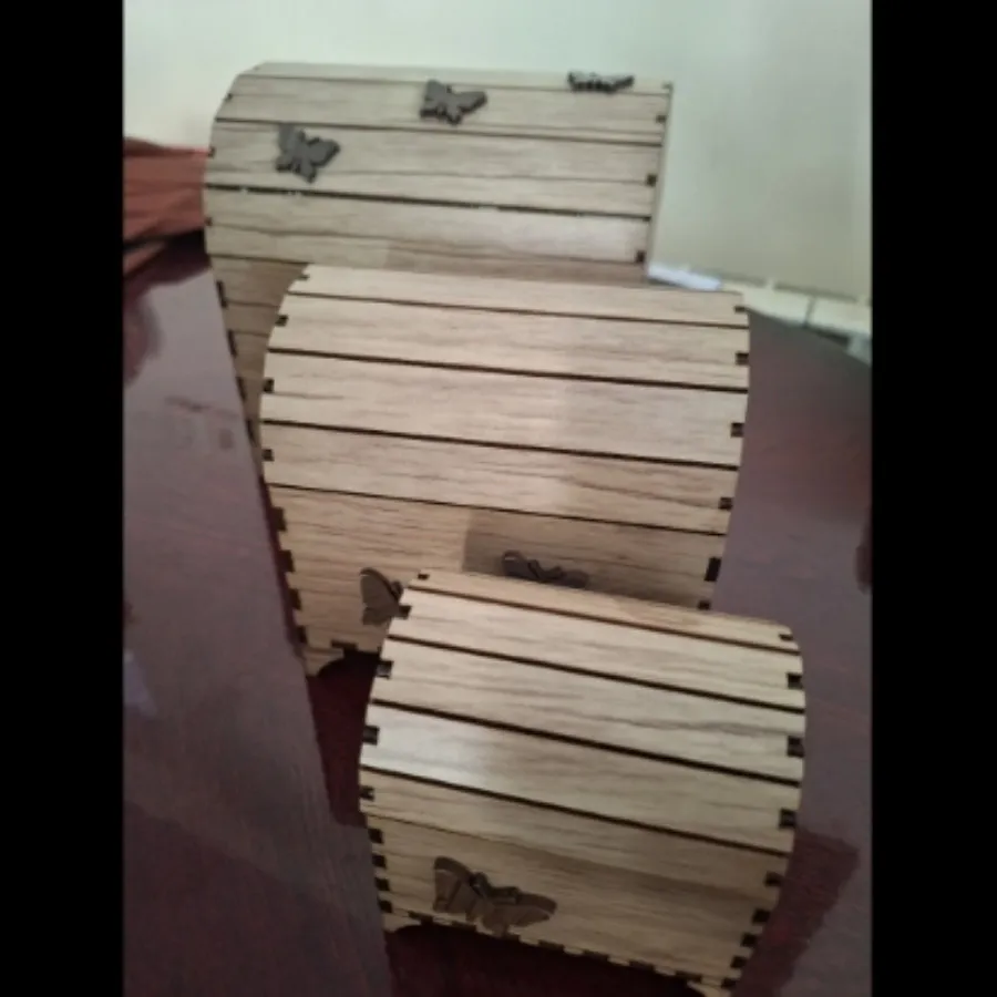 ست3تاصندوقچه چوبی دست‌ساز