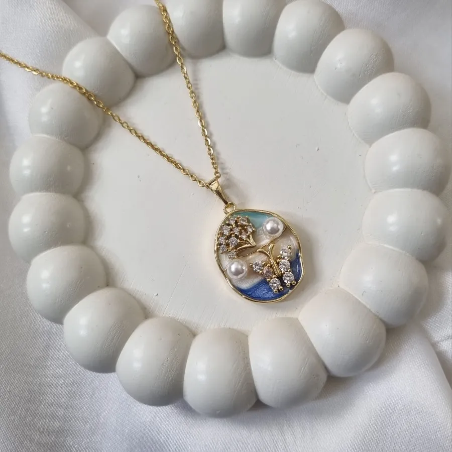 انواع گردنبندهای میناکاری