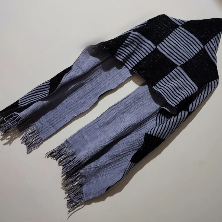 شال بافت دو رنگ