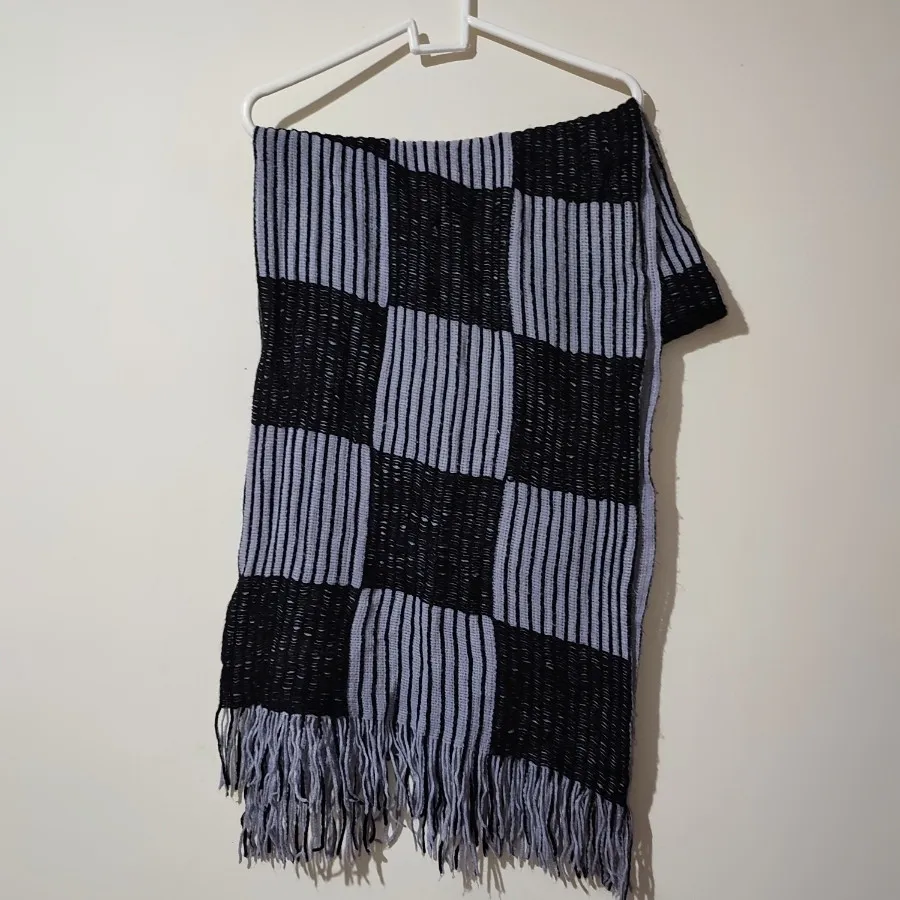 شال بافت دو رنگ