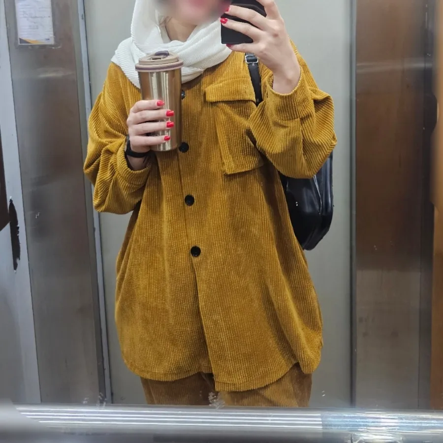 مانتو شلوار کبریتی پاییزی