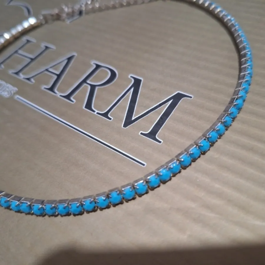 گردنبند طوق فیروزه ای