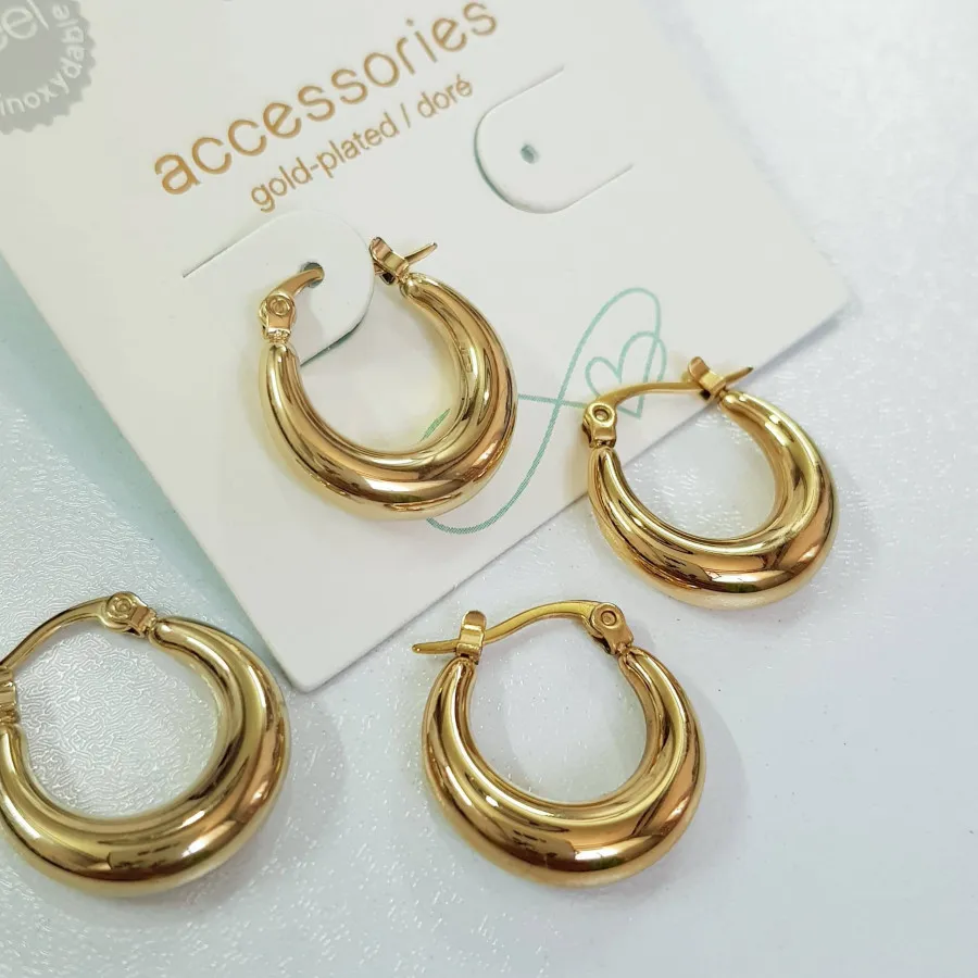 گوشواره استیل روکش طلا