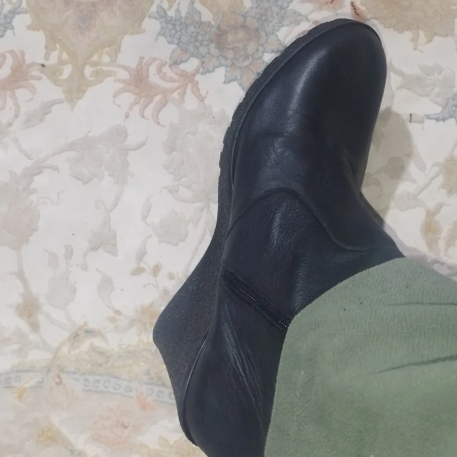 نیم بوت لژ دار مشکی