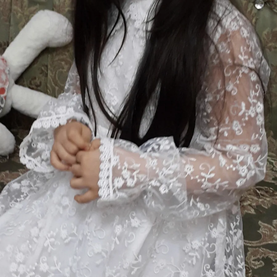 پیراهن تور سفید