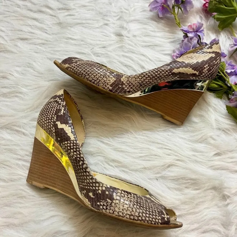 کفش چرم پوست ماری