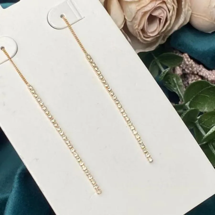 گوشواره بخیه‌ای نگین دار