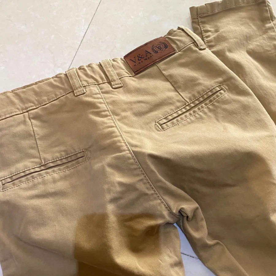 شلوار کتان نسکافه ای