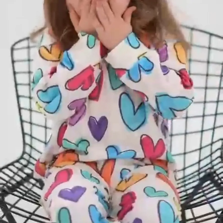 ست راحتی نخ پنبه قلبی