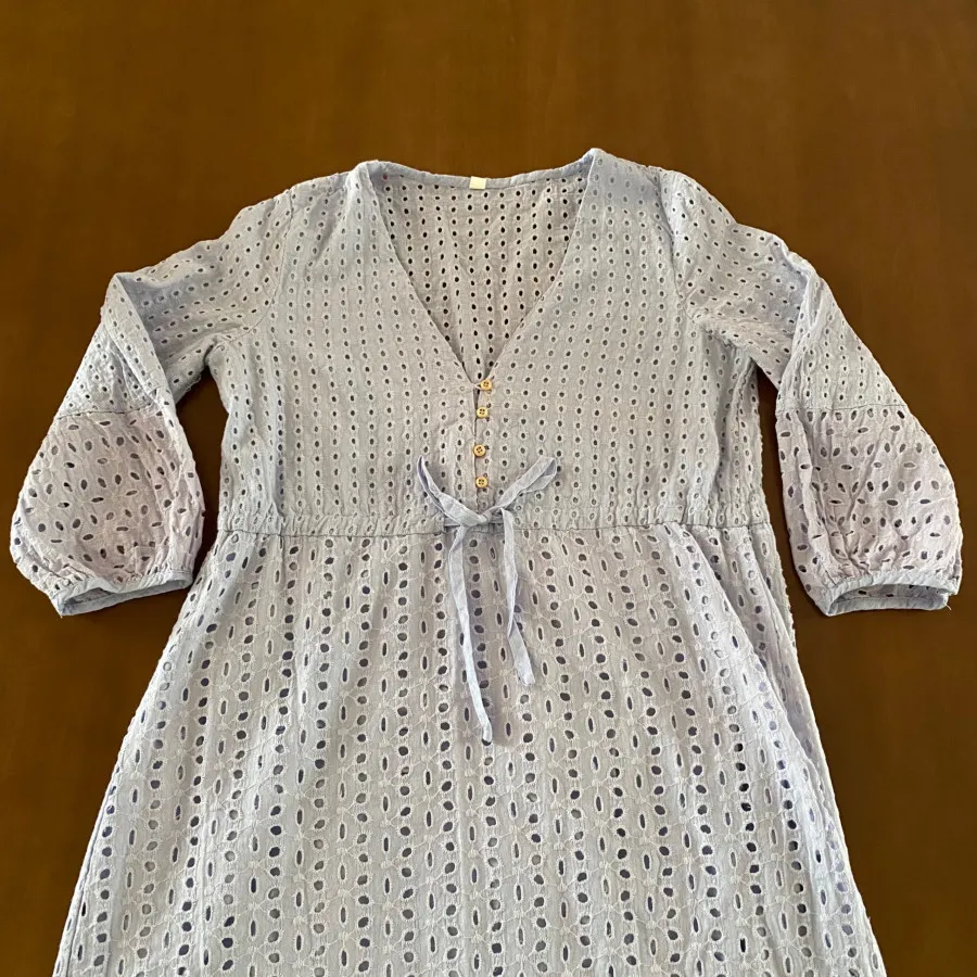 شومیز خامه دوزی آبی