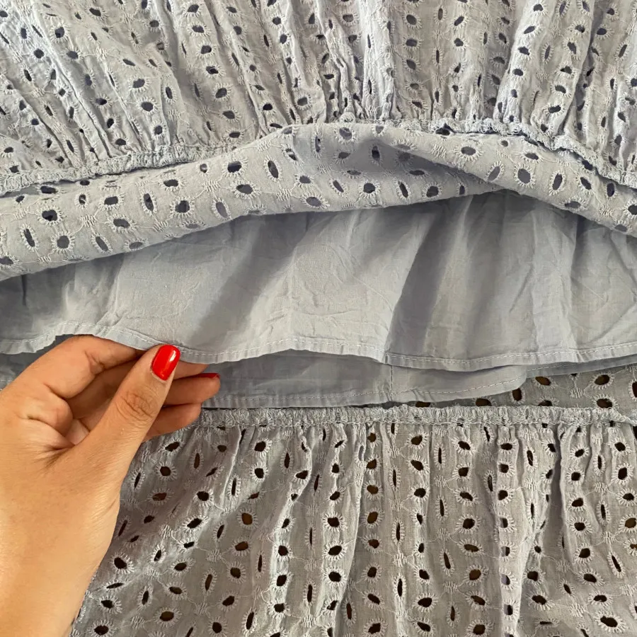 شومیز خامه دوزی آبی