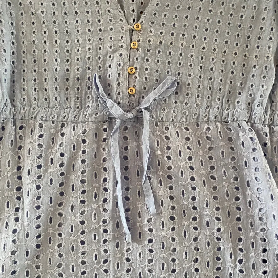 شومیز خامه دوزی آبی