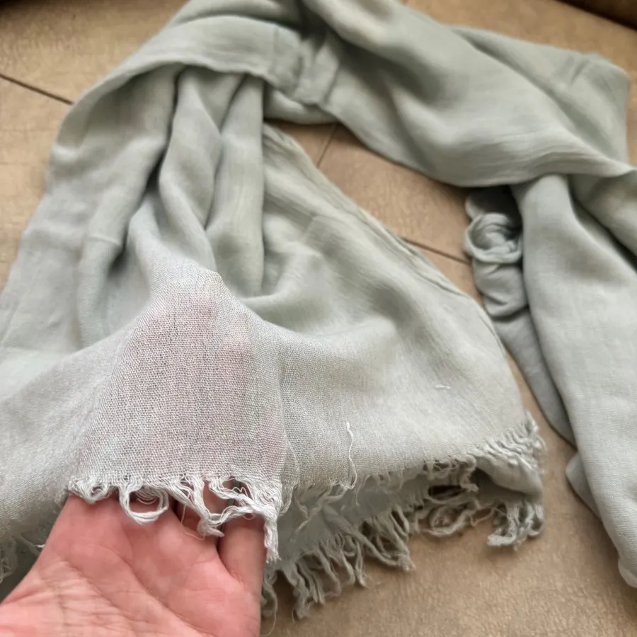 شال نخی فیروزه ای