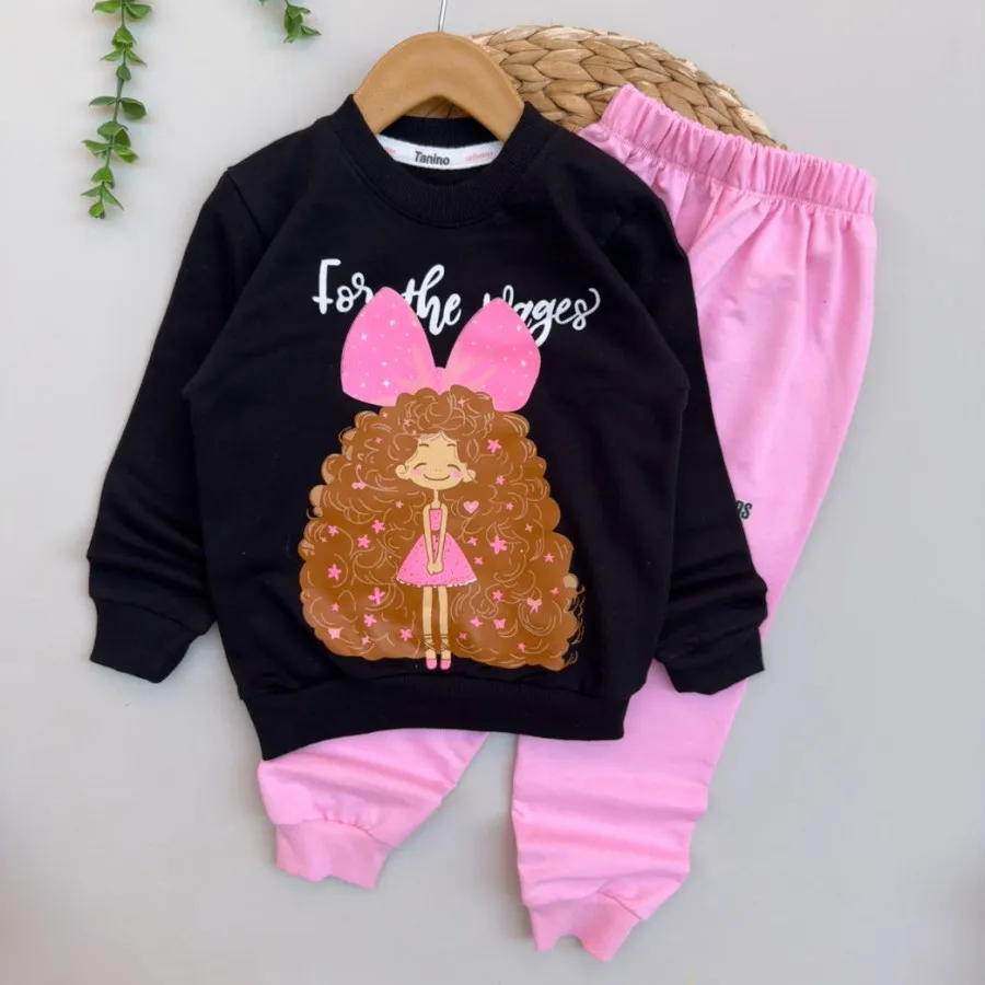 بلوز شلوار دخترونه موفرفر