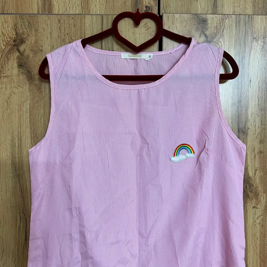 سارافون ناز راه راه صورتی