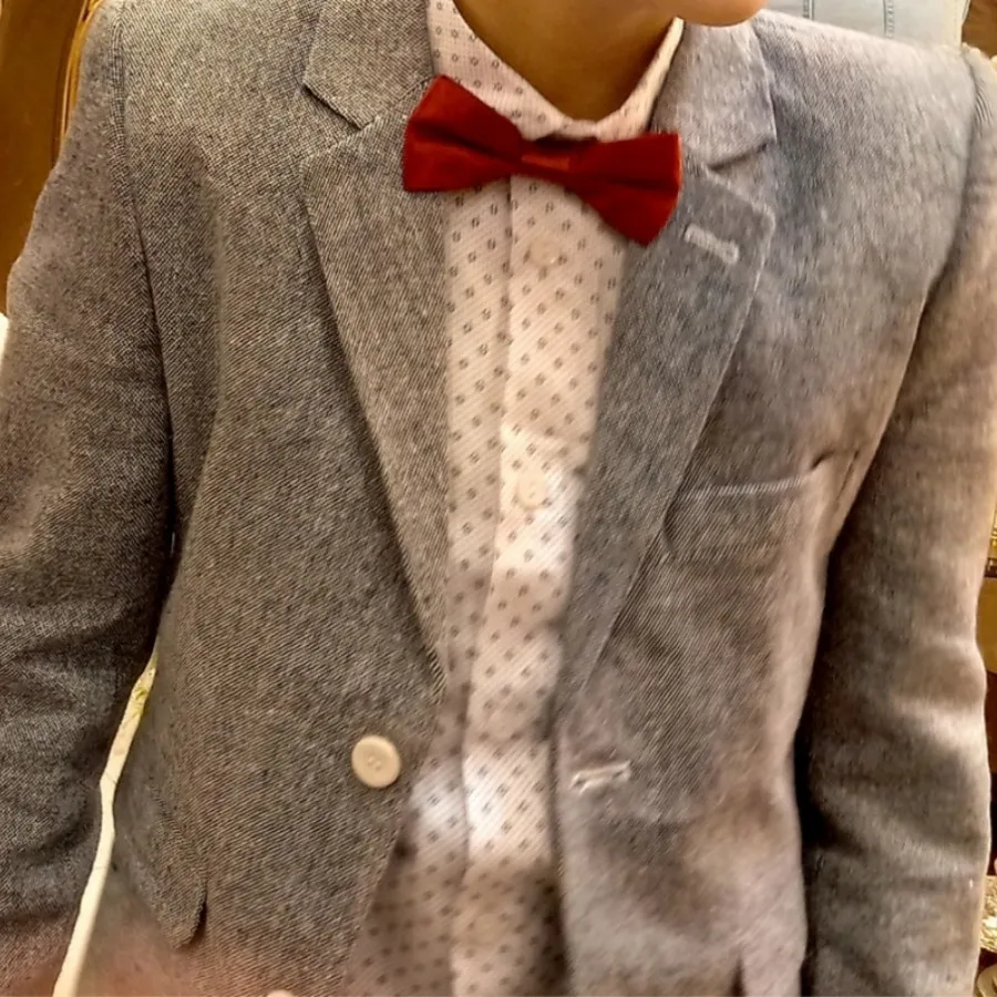 کت شلوار 8 سال،طوسی،کرم،