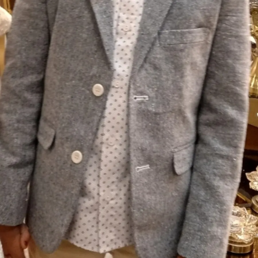 کت شلوار 8 سال،طوسی،کرم،