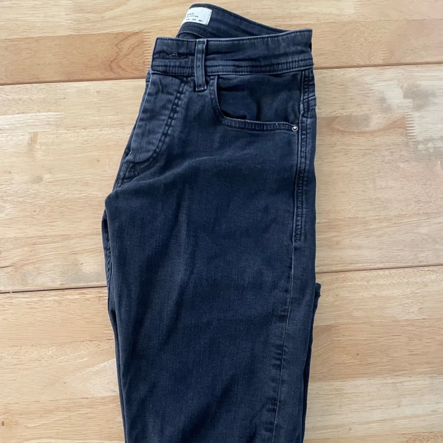 شلوار جین ذغالی zara