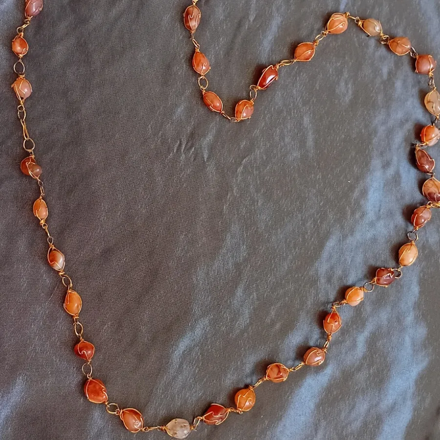 گردنبند عقیق کهنه اصل