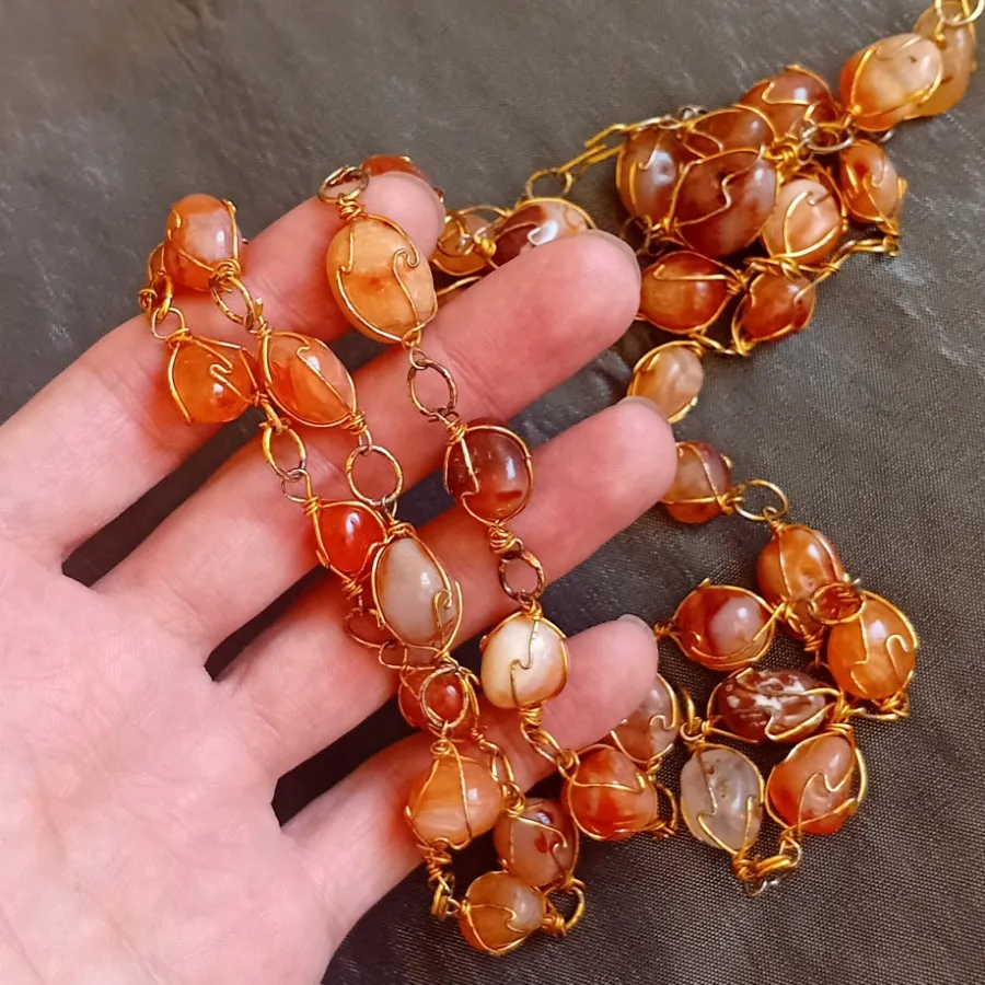 گردنبند عقیق کهنه اصل