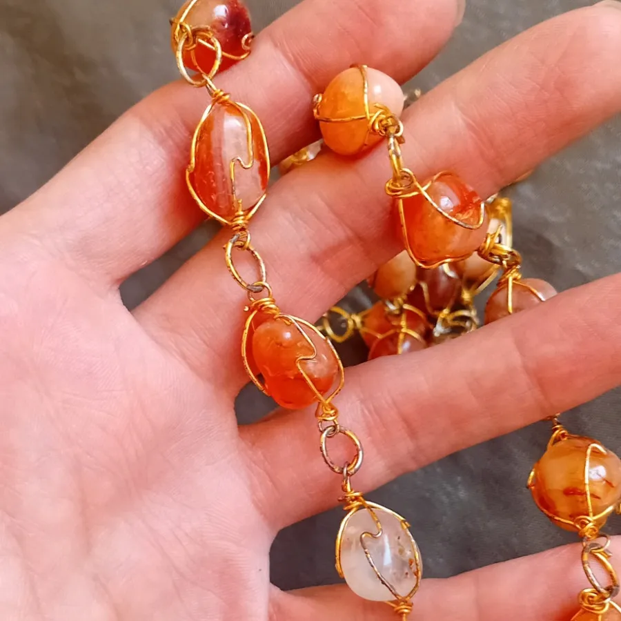 گردنبند عقیق کهنه اصل